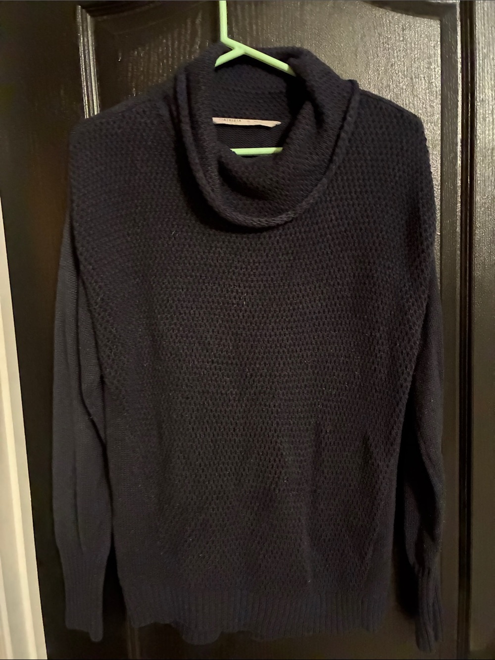 Athleta Navy Cowl Neck Sweater